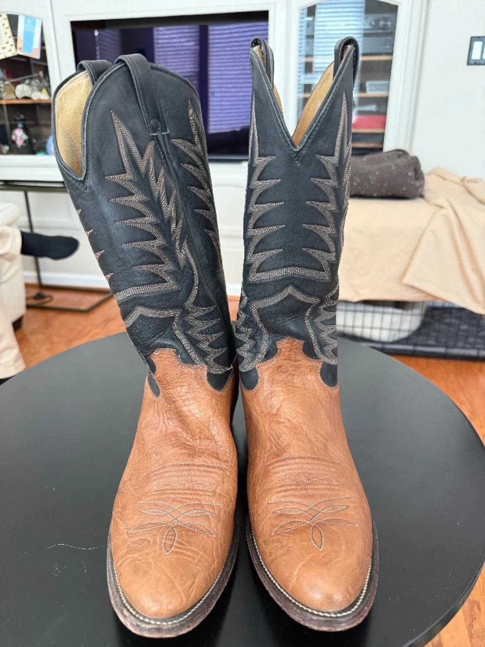 Vintage Justin Men's Dual-Tone Boots